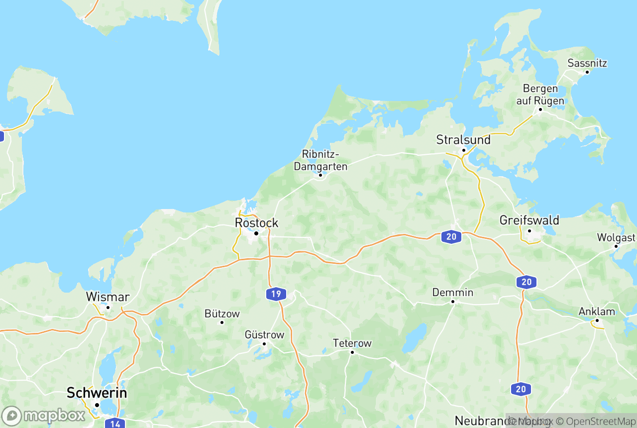 Karte von der Region und Umgebung mit den betreuten Orten